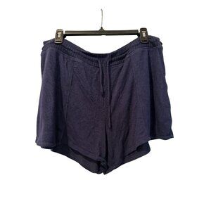 Soma Navy Terry Cloth Lounge Shorts L